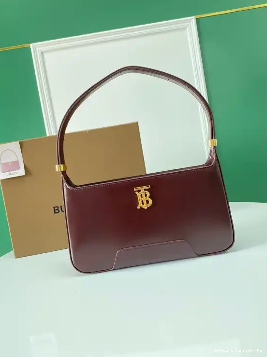Official FirstBag Ru TB BURBERRY Leather Bag Shoulder 0506